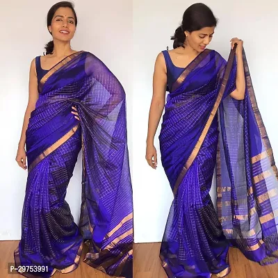 Stylish Cotton Silk Saree with Blouse piece-thumb0