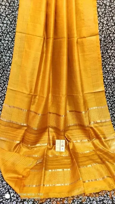 Attractive Cotton Silk Saree with Blouse piece 