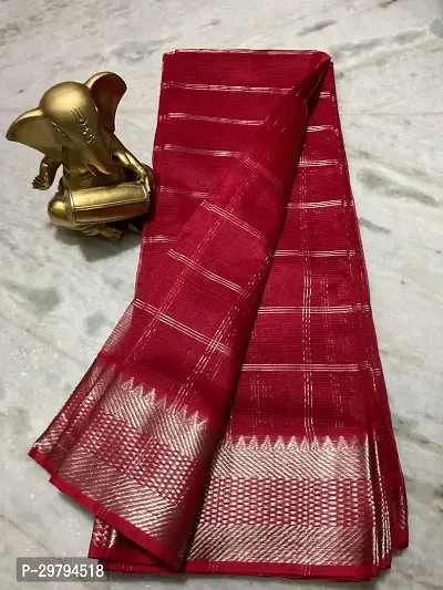 Stylish Cotton Silk Saree with Blouse piece-thumb0