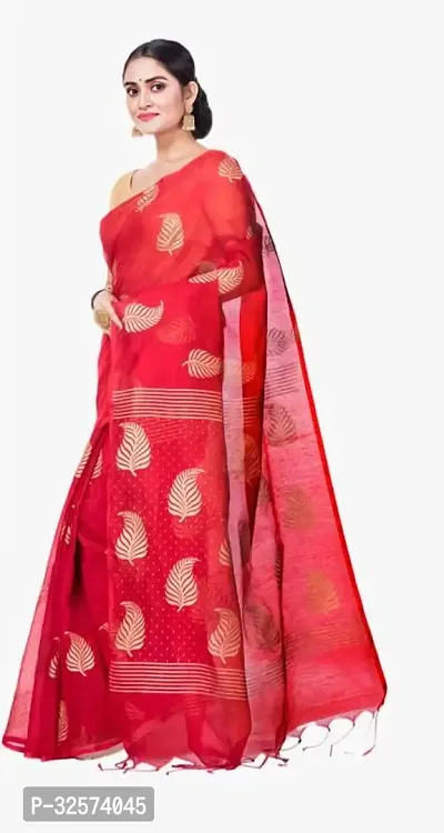 Printed Bollywood Art Silk Saree Red-thumb0