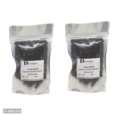 Dfoogee Natural  Kali mirch (Black pepper)  200gm-thumb0