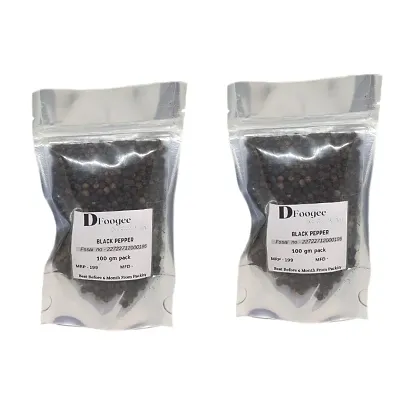 Dfoogee Natural  Kali mirch (Black pepper)  200gm