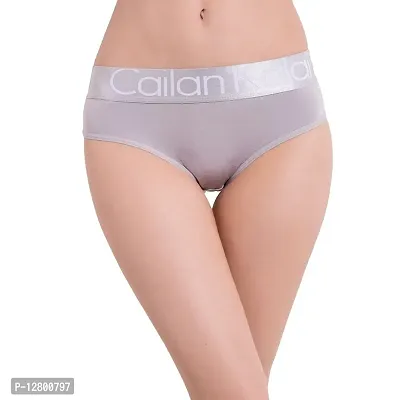 Cailan Kalai Womens Modern Cotton Mid Rise Bikini with Broad Band Panty