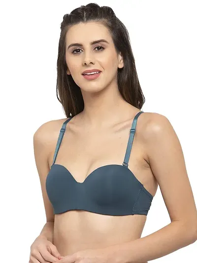 Quttos Women's Padded T-Shirt Bra (QT-BR-4006-GRN-30B_Green_30B)