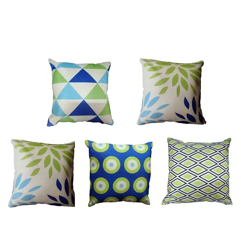 Jute Silk Cushion Cover Set of 5