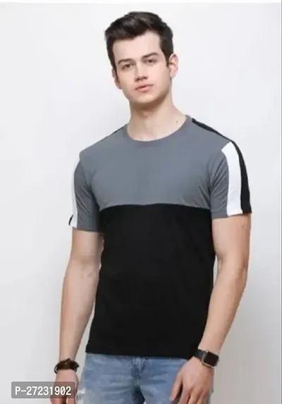 Reliable Cotton Blend Solid Tees For Men