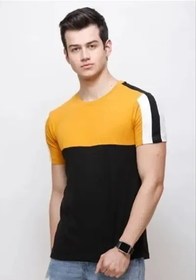 Reliable Blend Solid Tees For Men