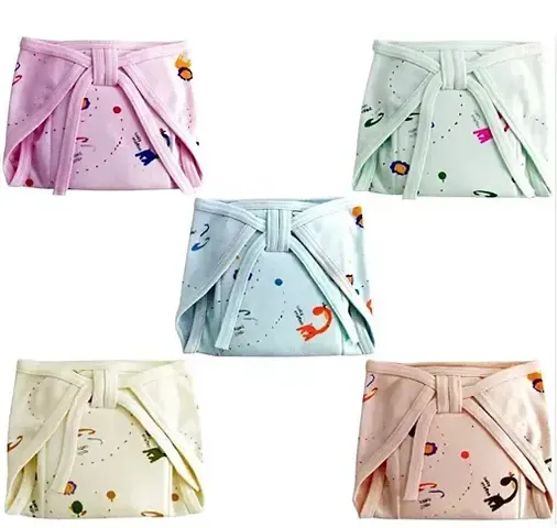 Fancy Baby Cloth Diapers For Girls and Boys Pack Of 5