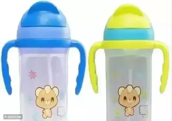 MOM S SIP Baby Straw Sipper Cup with Twin HandleJuice Training Sipper BPA Free 350ML pack of 2-thumb0