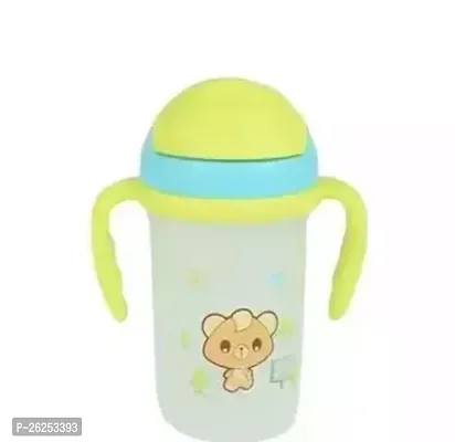 MOM S SIP Baby Straw Sipper Cup with Twin HandleJuice Training Sipper BPA Free 350ML Pink-thumb0