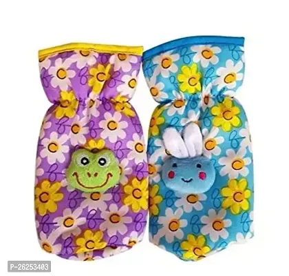 MOM S SIP Stretchable Attractive Overall Printed Baby Feeding Bottle Cover with Holding Strap Set of 2