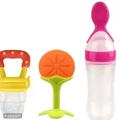 MOM S SIP Baby Cerelac Rice Paste Milk Cereal Bottle Food Feeder for 6 to 12 Months Baby Combo Pack of 3-thumb0