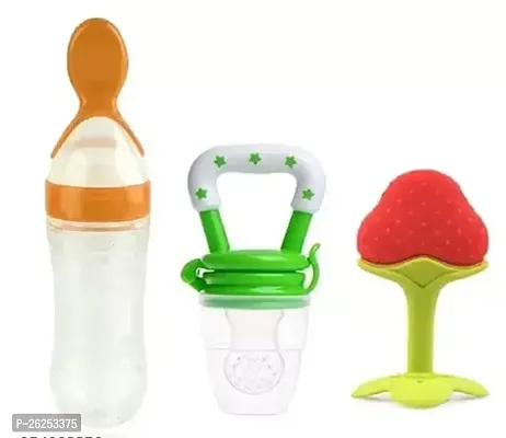 MOM S SIP Baby Cerelac Rice Paste Milk Cereal Bottle Food Feeder for 6 to 12 Months Baby Combo Pack of 3