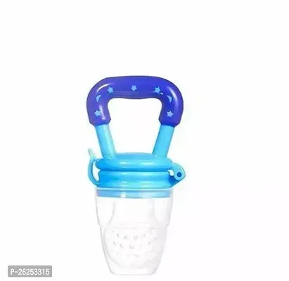 Baby Food and Fruit Feeder Cum Nibbler with Ergonomic Handle Blue-thumb0