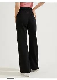 Fabulous Black Denim Solid Jeans For Women-thumb2