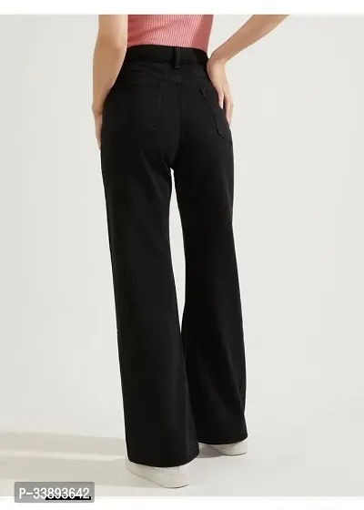 Fabulous Black Denim Solid Jeans For Women-thumb3