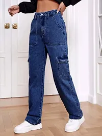 Fabulous Blue Denim Solid Jeans For Women-thumb3