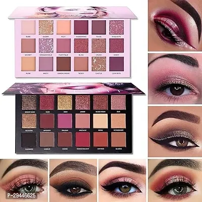 18 Shades Nude Eyeshadow With 18 Shades Rosegold Eyeshadow Combo-thumb0