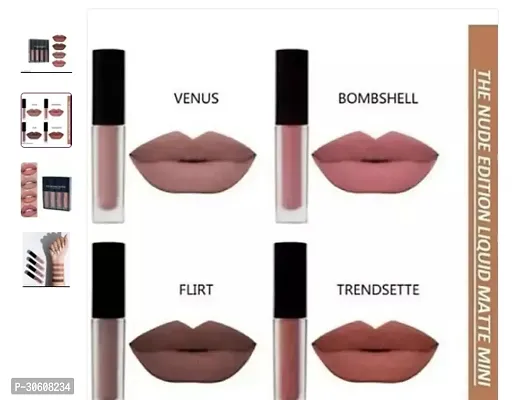 4 NUDEE LIPSTICK  LIQUID MINI LIPSTICK MATTE