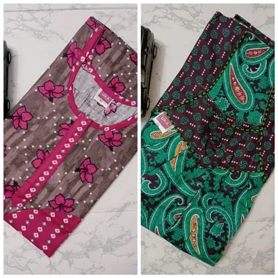 XL Cotton nighty combo mix and match model