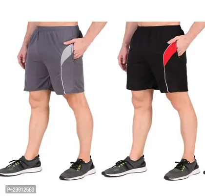 Stylish Polyester Short For Men Pack Of 2