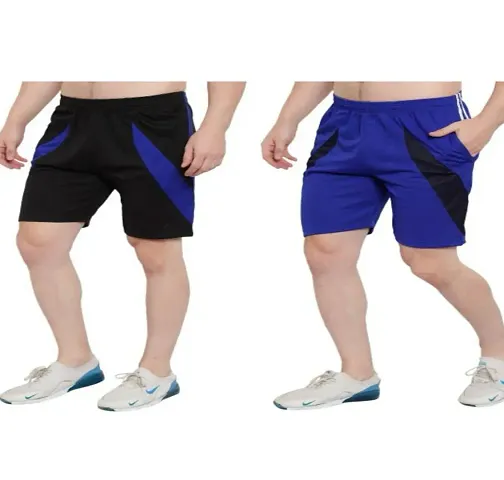 Aadab Attractive Polyester Short For Men Pack Of 2