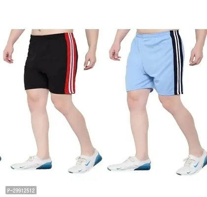 Stylish Polyester Short For Men Pack Of 2-thumb0