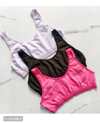 Stylish Sports Bra Pack Of 3-thumb0