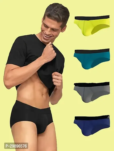 Men Solid Trendy Brief Pack Of 5