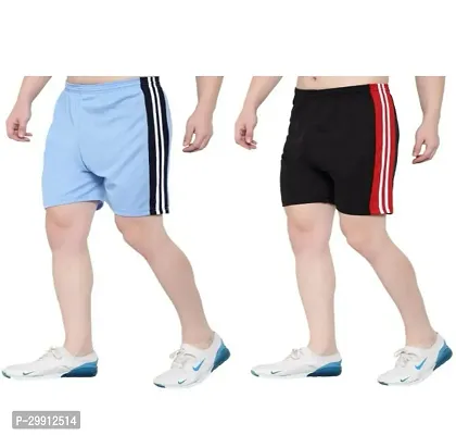 Stylish Polyester Short For Men Pack Of 2-thumb0