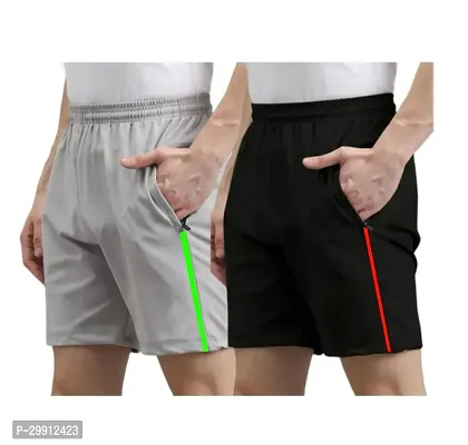 Stylish Polyester Short For Men Pack Of 2-thumb0