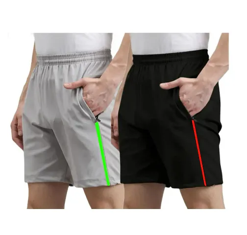 Voguish Stylish Polyester Short For Men Pack Of 2