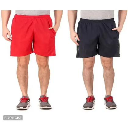 Stylish Polyester Short For Men Pack Of 2-thumb0