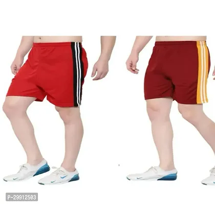 Stylish Polyester Short For Men Pack Of 2-thumb0