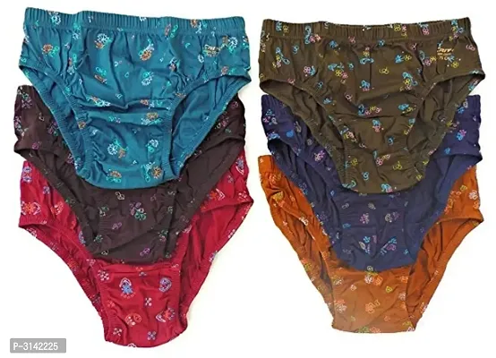 WOMEN COTTON  PRINTED BRIEFS PACK OF 6