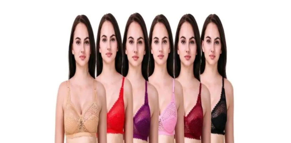 PACK OF 6 WOMEN BEAUTIFUL BRAS COMBO