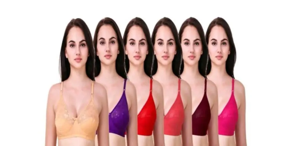 PACK OF 6 WOMEN BEAUTIFUL BRAS COMBO