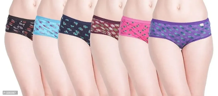 Women Trendy Printed Panties Pack Of 6