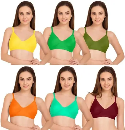 WOMEN TRENDY NON PADDED BRAS PACK OF