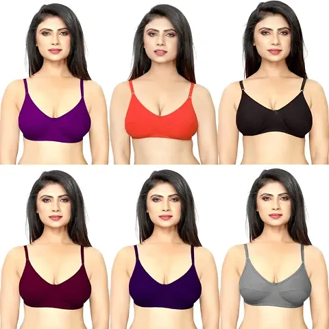 Women's Regular Wear Non Padded Bra Pack Of