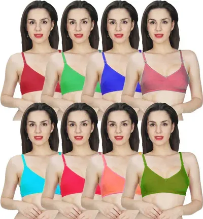 Buy MUBBA Sports Bra for Girls and Women Daily use Bra Combo Pack of 6 (30)  Multicolour at