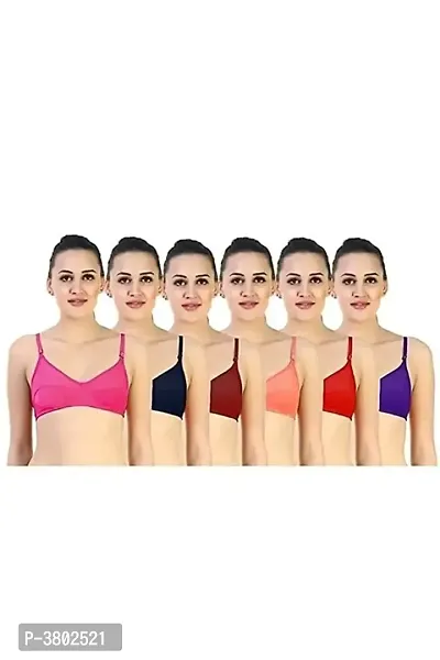 Women Trendy VIP Bra Pack Of 6 (Plus Size Available)