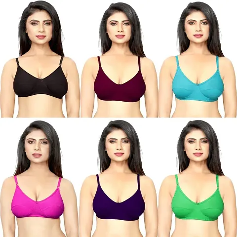 Women's Regular Wear Non Padded Bra Pack Of