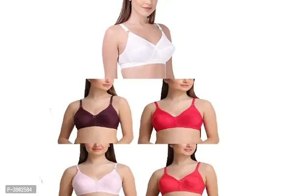 Multicoloured Cotton Spandex Other Bras For Women-thumb0