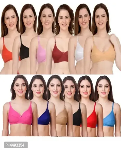 Women Trendy Bra Pack Of 12