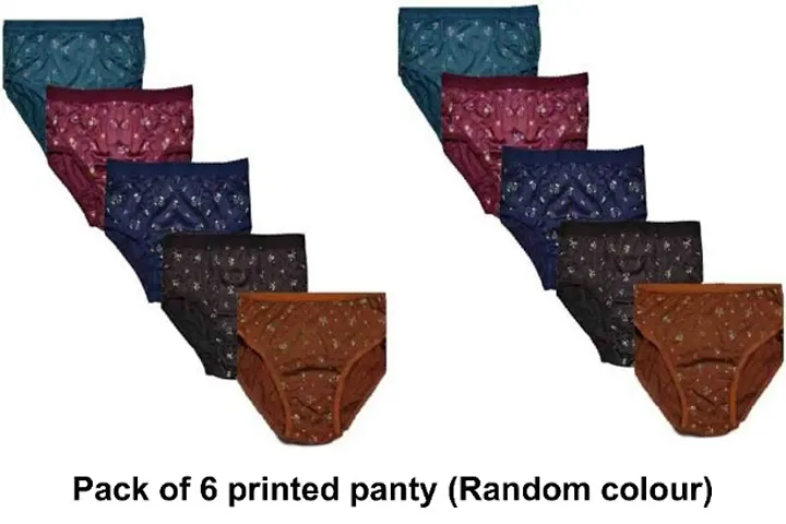 Women panty pack of (Random colour)