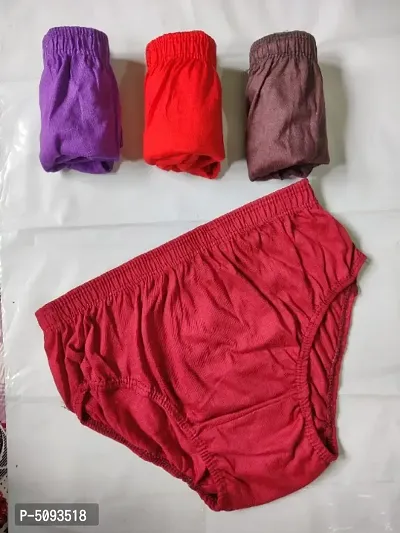 Women Solid Panty Pack of 4