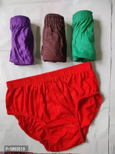 Women Solid Panty Pack of 4