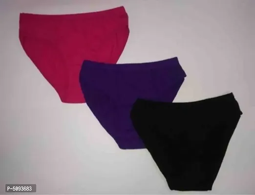 Women Solid Panty Pack of 3