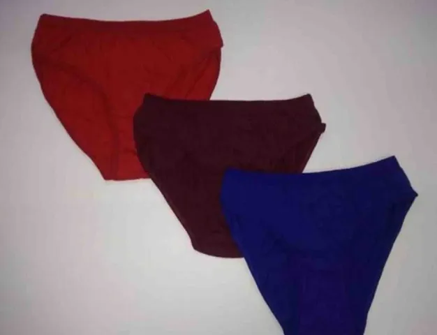 Comfy Cotton Solid Brief Combo of 3
